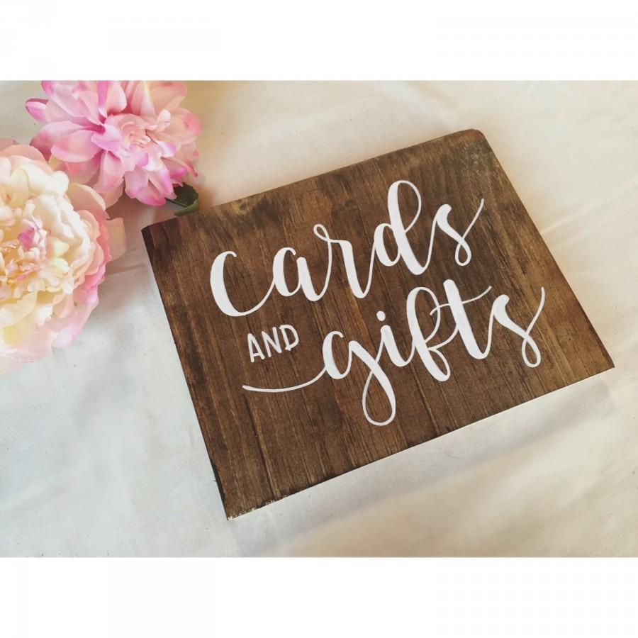 Mariage - Cards and Gifts Sign 