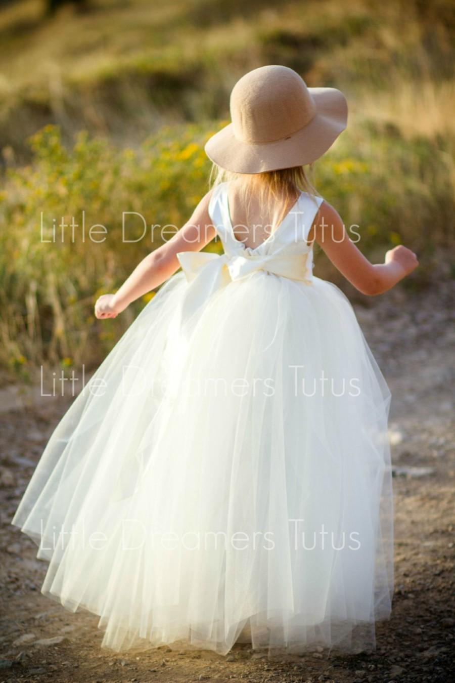 Wedding - NEW! The Juliet Dress in Ivory - Flower Girl Tutu Dress