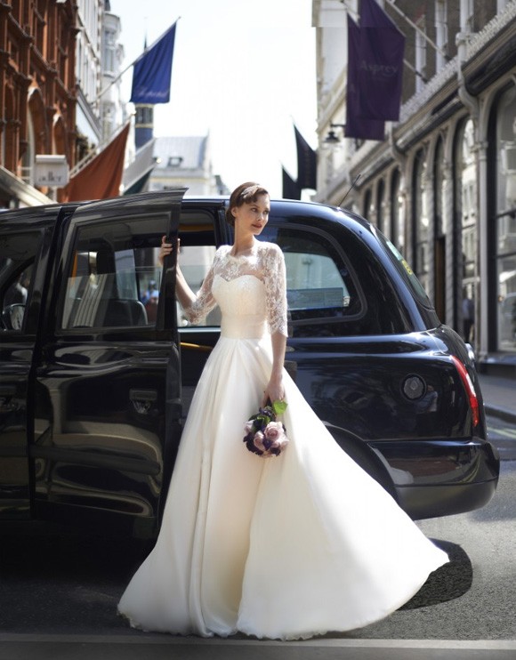Hochzeit - Stephanie Allin Spring 2014 Margot (with Selena shrug) - Stunning Cheap Wedding Dresses