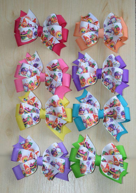 Hochzeit - Party Favors, Shopkins Hair Bow Sets Of 8 And 12
