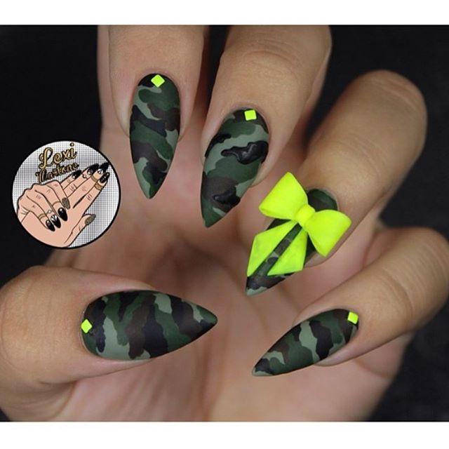 Wedding - Lexi Martone Nails  On Instagram: “throwback To Last Summers Camo Nails❇️✳️ Check Out My New Inner Wild Collaboration With @dermelect For A New Take On Metallic Camo For…”