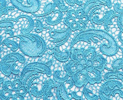 Wedding - Guipure Lace Fabric, Embroidered Flowers, Hollowed Wedding Lace Fabric for Bridal Dress, Bodices, Skirt, Shorts, Craft Making, 1 Yard