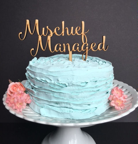 زفاف - Mischief Managed Cake Topper, Harry Potter Cake Topper, Harry Potter Wedding, cake topper wedding, custom cake topper, wedding cake topper
