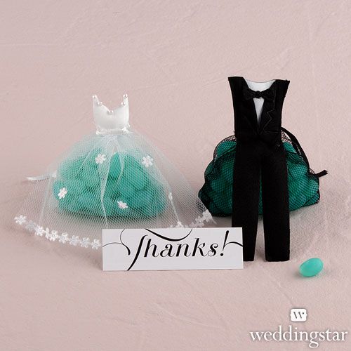 Свадьба - Bride & Groom Candy Favor Bags - Weddingstar