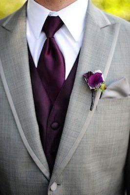 Wedding - Monochrome Purple Wedding Color Inspiration