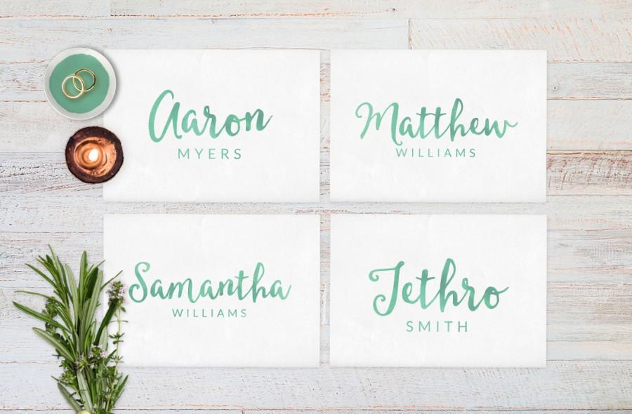 Mariage - Wedding place cards, Wedding reception decor, Place cards, wedding, Guest cards, Wedding name cards, Wedding name place cards