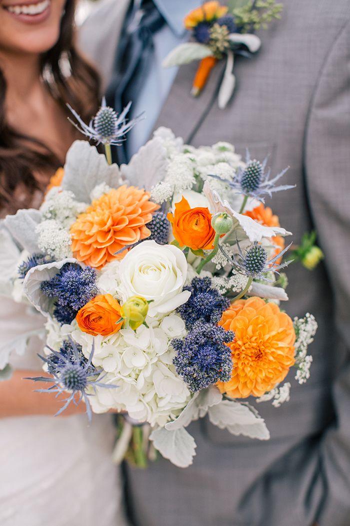 Hochzeit - A Rustic Blue And Orange Wedding By Sarah Rose Burns Photography