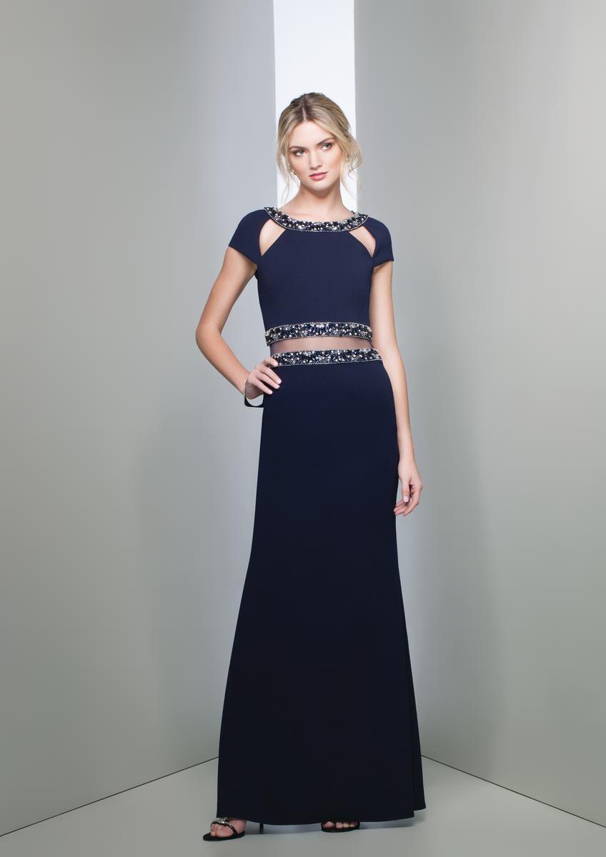 Hochzeit - Mignon HY1308B Illusion Two Piece Formal Dress - Brand Prom Dresses
