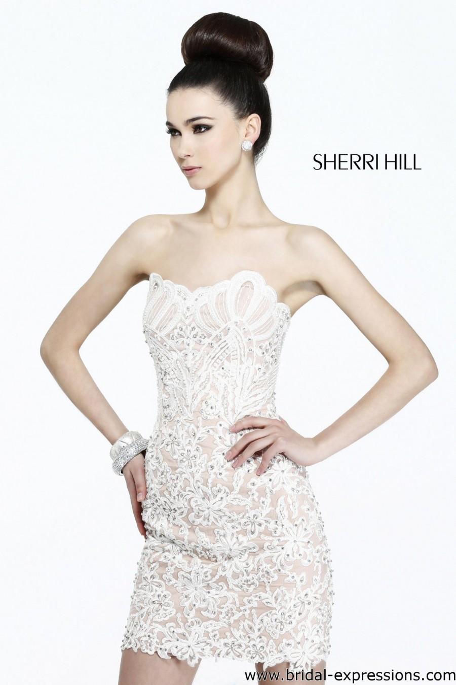 Mariage - Sherri Hill 21189 Short Lace Homecoming Dress - Crazy Sale Bridal Dresses