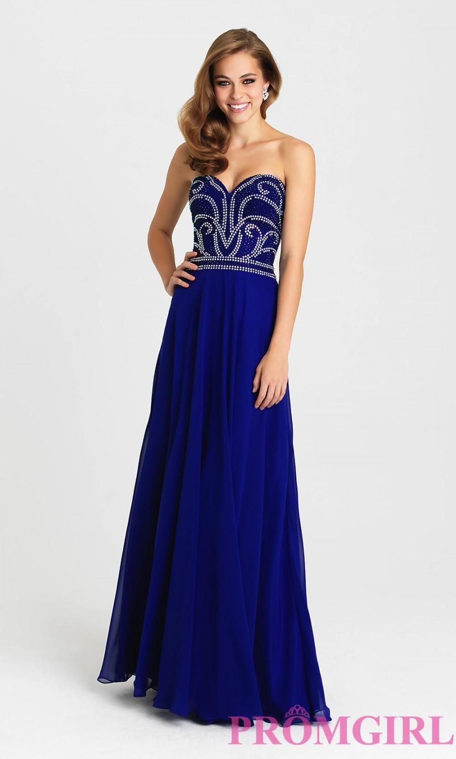 زفاف - Long Madison James Strapless Sweetheart Prom Dress - Discount Evening Dresses 