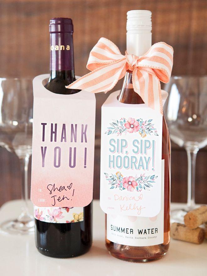 Mariage - Check Out These FREE, Printable Wine Bottle Gift Tags!