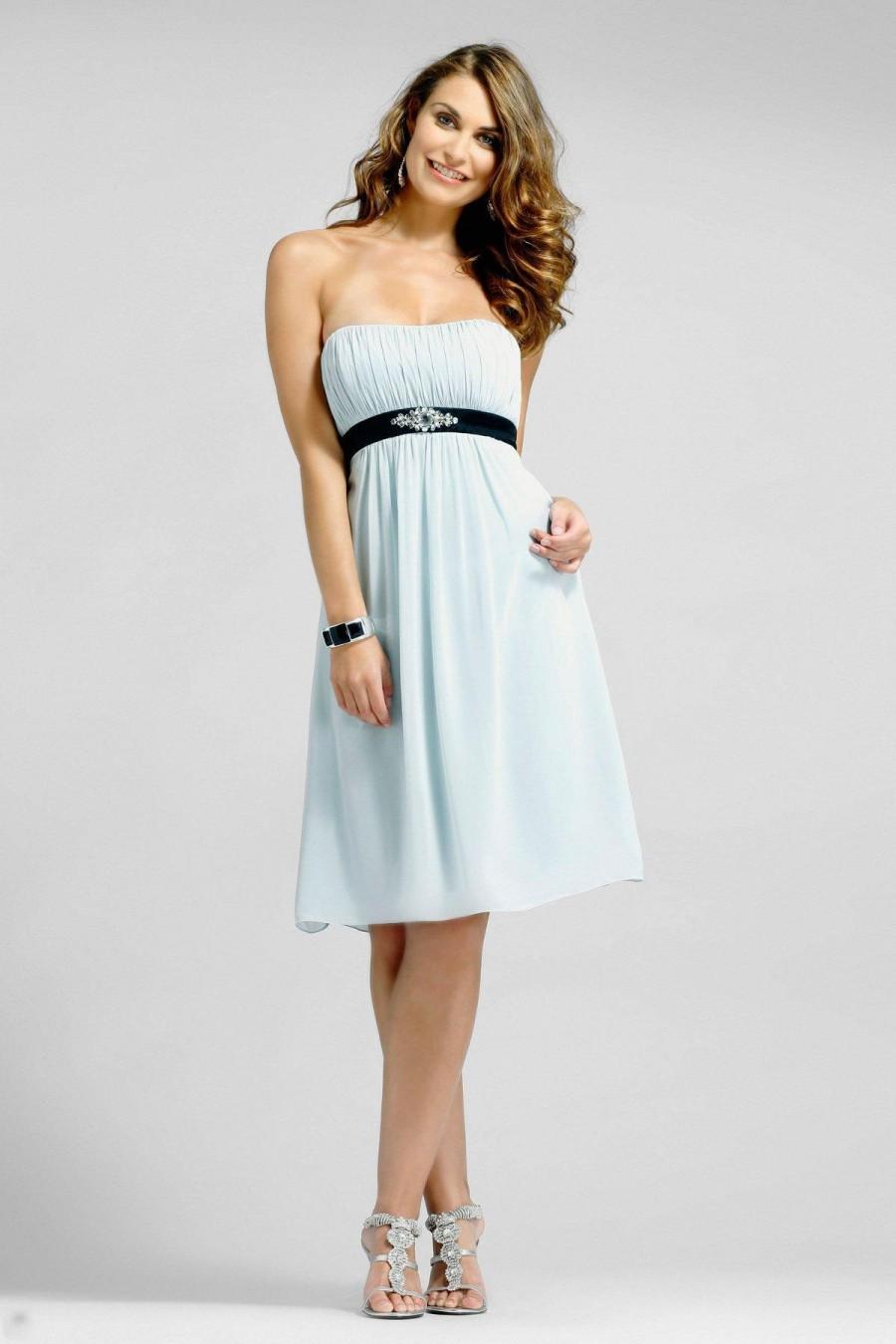 زفاف - Simple A-line Strapless Beading Ruching Knee-length Chiffon Bridesmaid Dresses - Elegant Evening Dresses