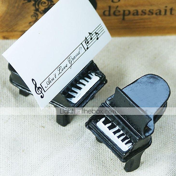 Wedding - Beter Gifts® Wedding Décor - 4pcs Piano Place Card Holders, Escort Cards Party Decorations