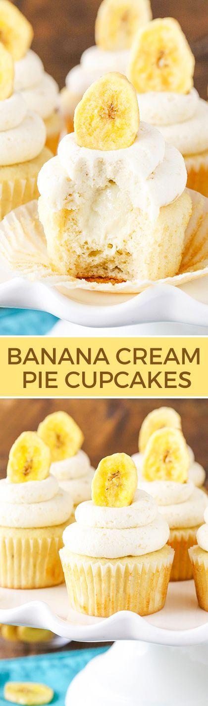 زفاف - Banana Cream Pie Cupcakes