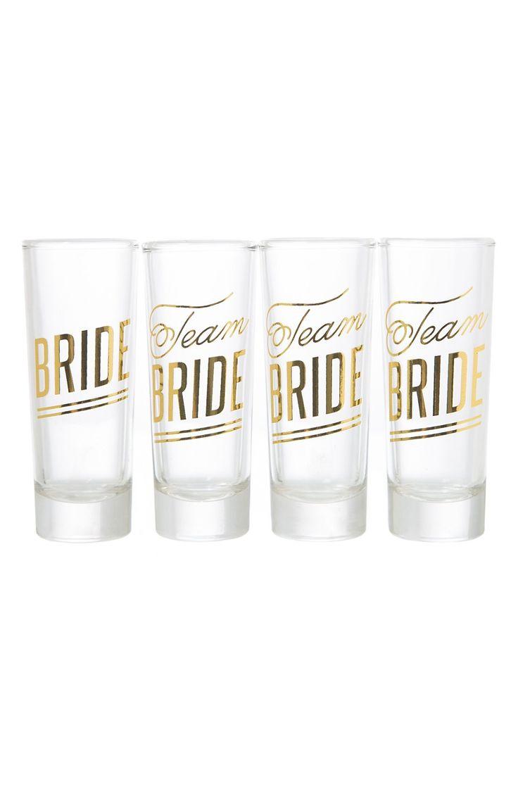 Wedding - 'Team Bride' Glasses (Set Of 4)