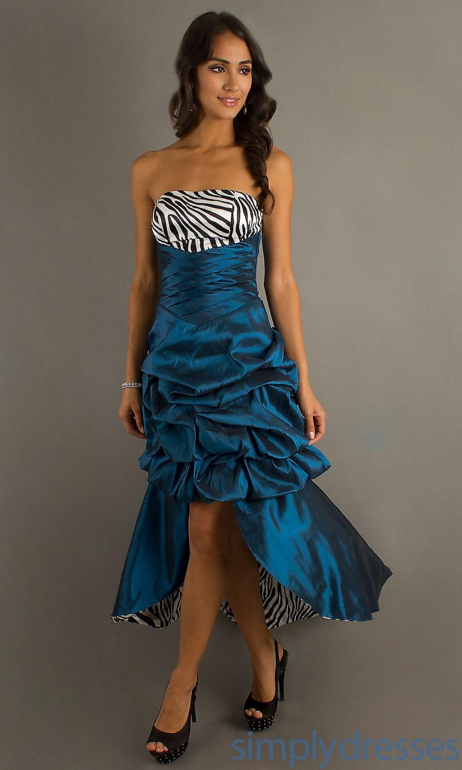 Свадьба - New Ruched Strapless Taffeta A-line Royal Blue Bubble Prom/cocktail/homecoming Dress - Cheap Discount Evening Gowns