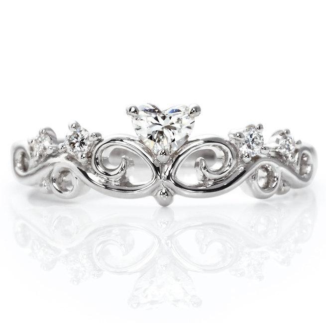 زفاف - 14k Gold Crown Ring. Queen ring.Princess ring. Gold Crown Ring. Tiara ring. Crown ring.Bridal ring. Engagement ring