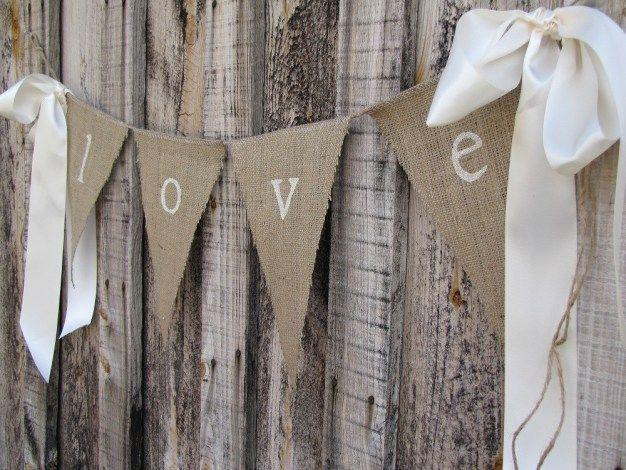 Wedding - I Like This For The Fence At The One Venue. Burlap Wedding Ideas 