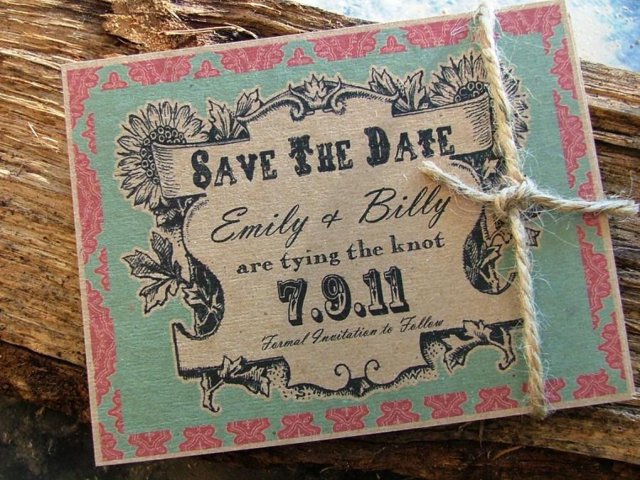 Свадьба - Save the date cards: rustic, country wedding awesomeness  - as seen in many magazines