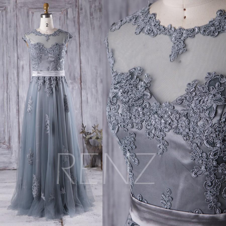زفاف - 2016 Long Mesh Bridesmaid Dress, Lace Illusion Sweetheart Wedding Dress, A Line Prom Dress, Soft Tulle Formal Dress Floor Length (XS013)