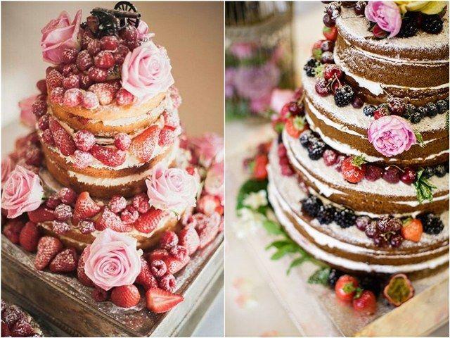زفاف - 20 Yummy Rustic Berry Wedding Cakes
