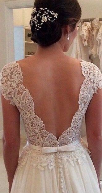 Свадьба - Backless Wedding Dresses, Chiffon A