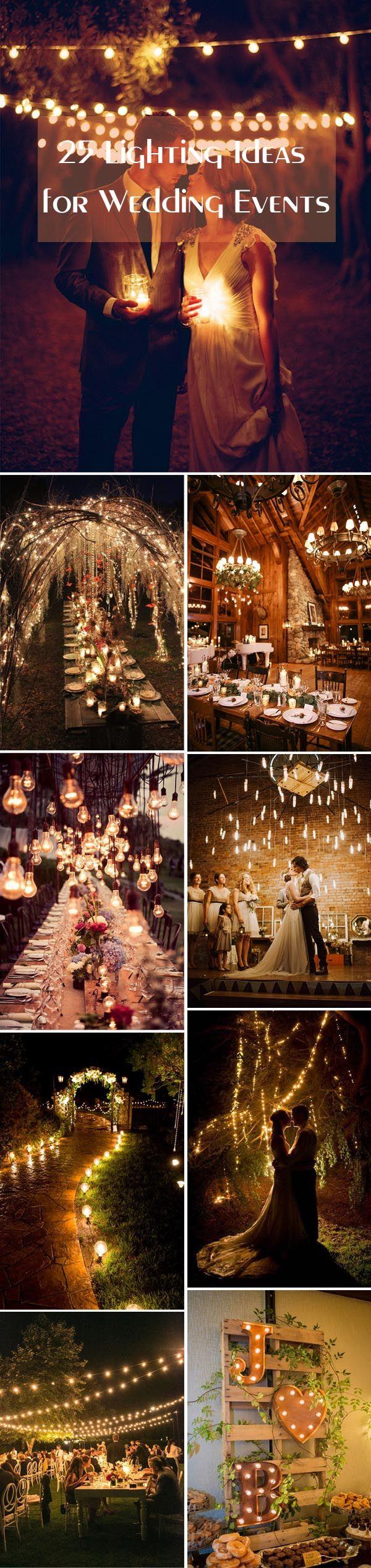 Hochzeit - 25 Stunning Wedding Lighting Ideas For Your Big Day