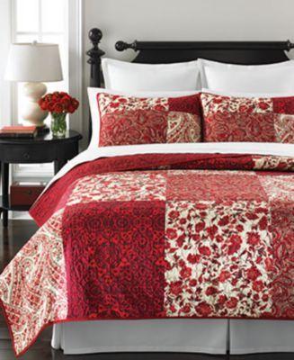 Martha Stewart Collection Paisley Blocks Full Queen Quilt 2573779