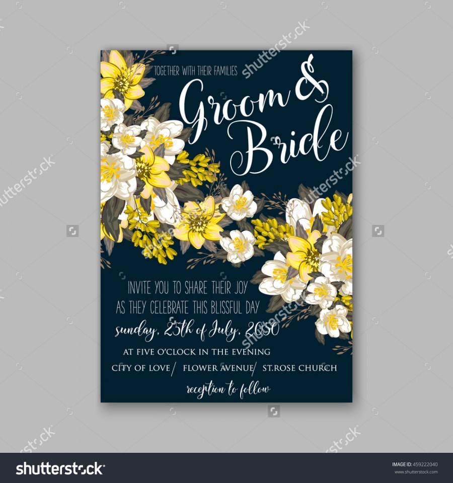 Свадьба - Wedding card or invitation with abstract floral background.