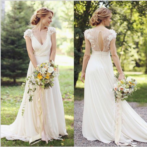 Hochzeit - Chiffon Lace Wedding Dress