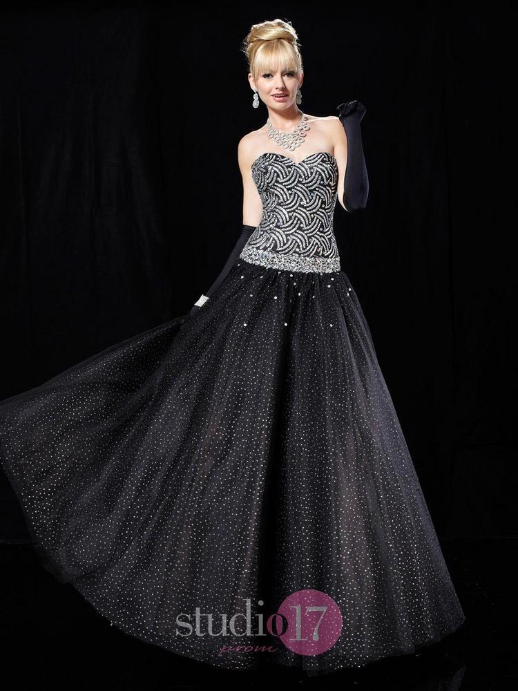 Wedding - 12325 Studio 17 Black/Silver Size 10 In Stock - Romantic Dresses For 2016