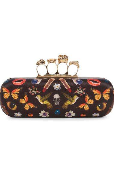 Mariage - 'Obsession' Print Knuckle Box Clutch