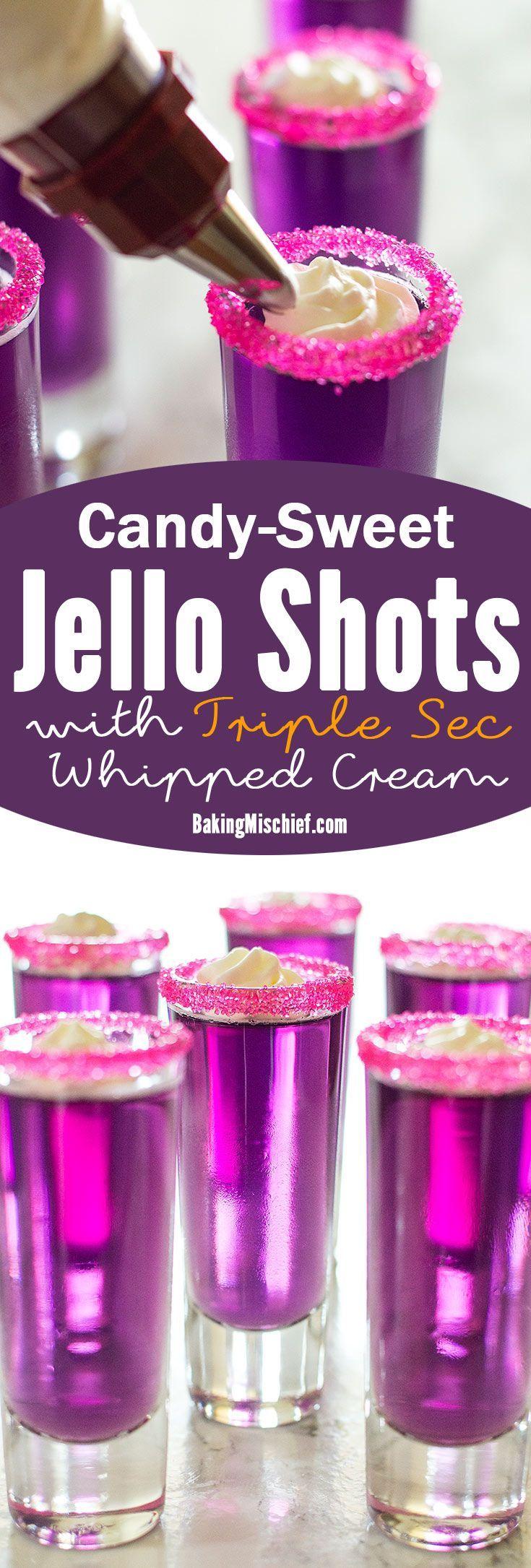 زفاف - Candy-Sweet Jello Shots With Triple Sec Whipped Cream