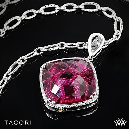 Wedding - Sterling Silver With 18k Yellow Gold Accents Tacori SN15734 City Lights Quartz Pendant