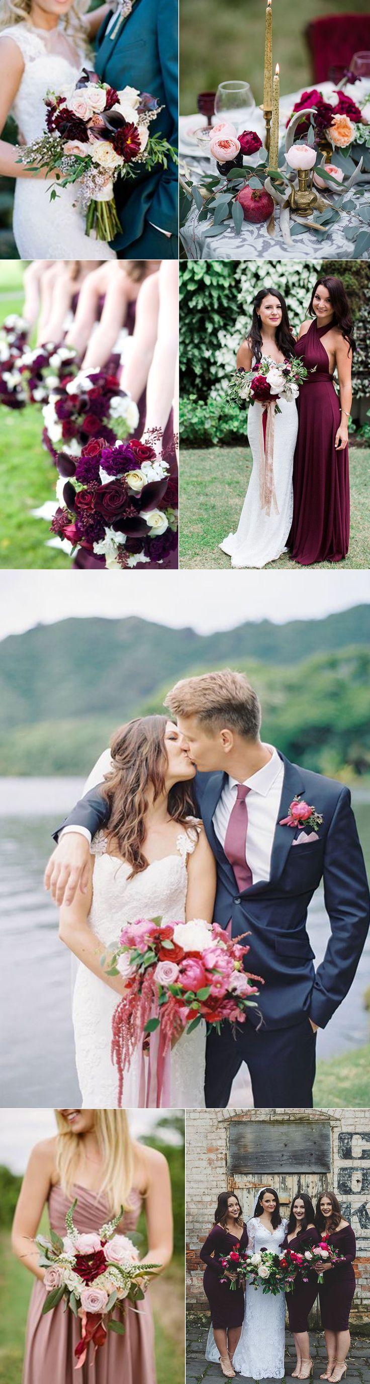 زفاف - Wedding Inspiration For Plums And Pinks   
