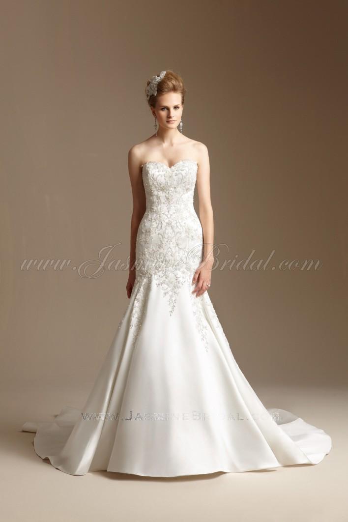 Wedding - Jasmine Couture T152008 Mermaid Wedding Dress - Crazy Sale Bridal Dresses