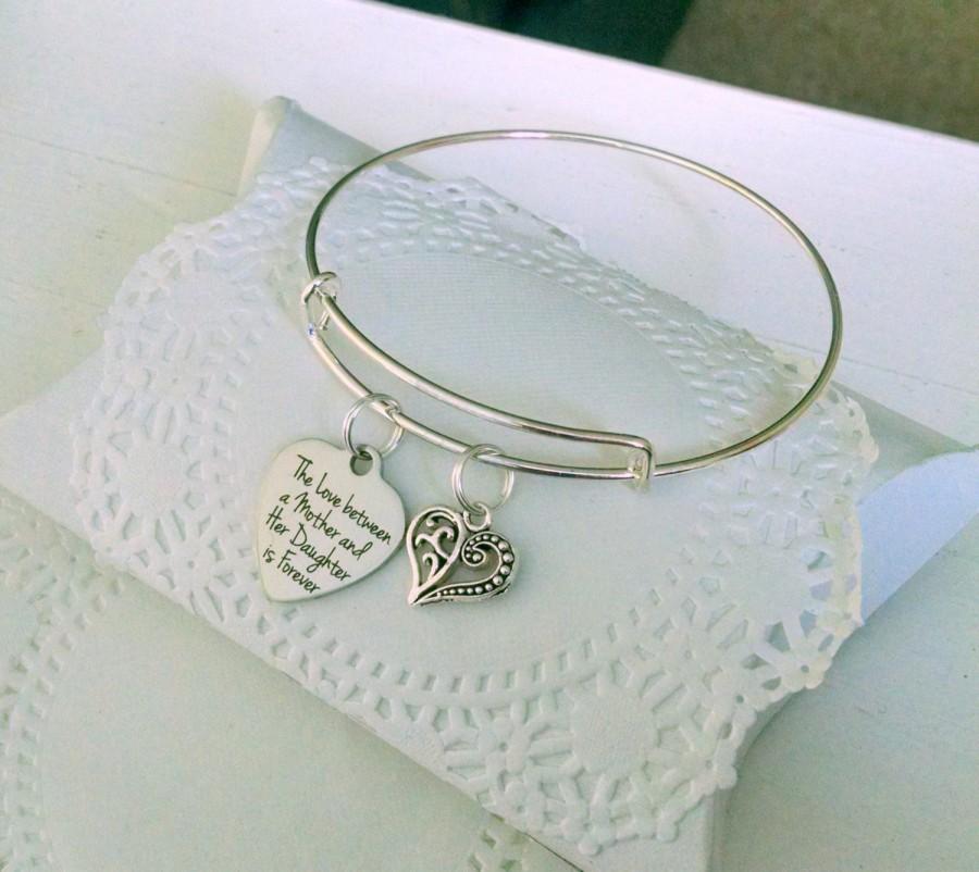 Wedding - Mother Of The Bride Gift, The Love Between, Mother Of Groom, Mother Of Bride Groom, Mother In Law Bracelet