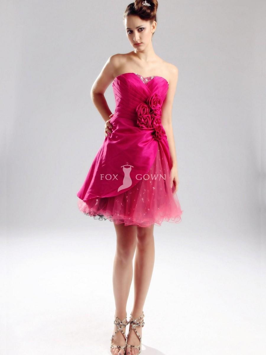 Hochzeit - 2013 Trend schulterfreies Sweetheart Homecoming Kleid Tüll Rock - Festliche Kleider 