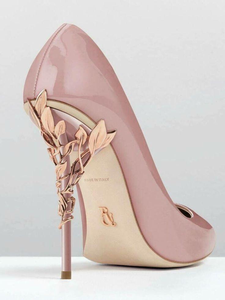 Hochzeit - Rose Gold Prom Shoe
