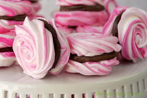 Mariage - French Meringues With Strawberry Ganache Filling