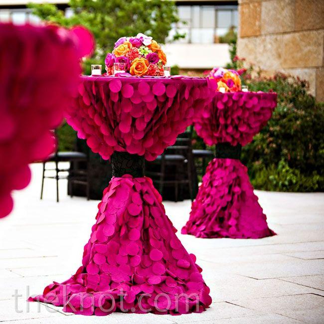 Wedding - Magenta Patio Tables