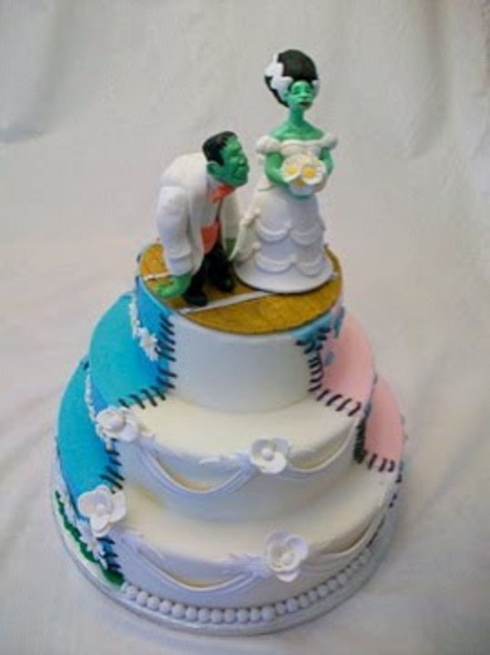 زفاف - Frankenstein Wedding Cake - Weirdest Wedding Cakes