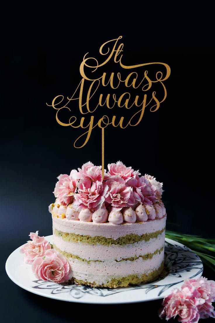 زفاف - Wedding Cake Topper - It Was Always You A2014