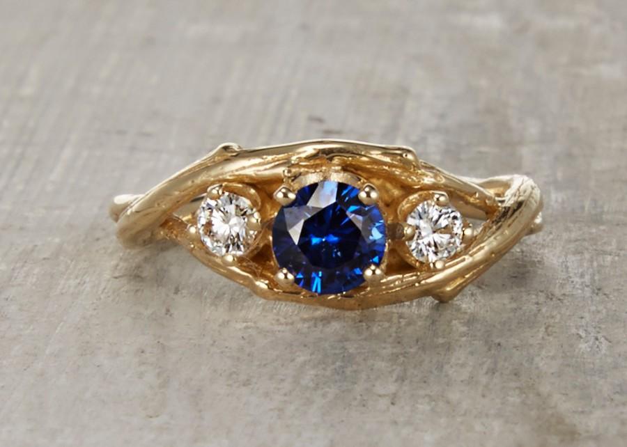Wedding - Petite Three-Sapphire Unity Ring