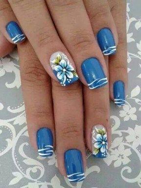 Wedding - 13 Blue Color Nail Designs You Must Try This Year 