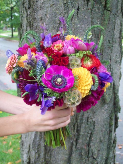 Wedding - Bridal Bouquet Gone WILD!! Who Says Fall Colors Are Drab...