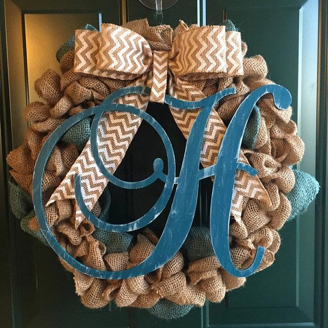 Wedding - Wooden Monogram Letter - Large or Small, Unfinished, Cursive Wooden Letter - Perfect for Crafts, DIY, Weddings - Sizes 1" to 42"