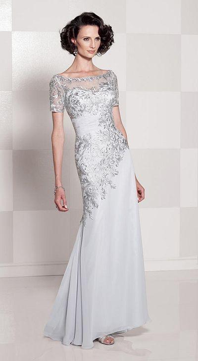 Wedding - Cameron Blake 114662 Formal Dress with Lace - Brand Prom Dresses