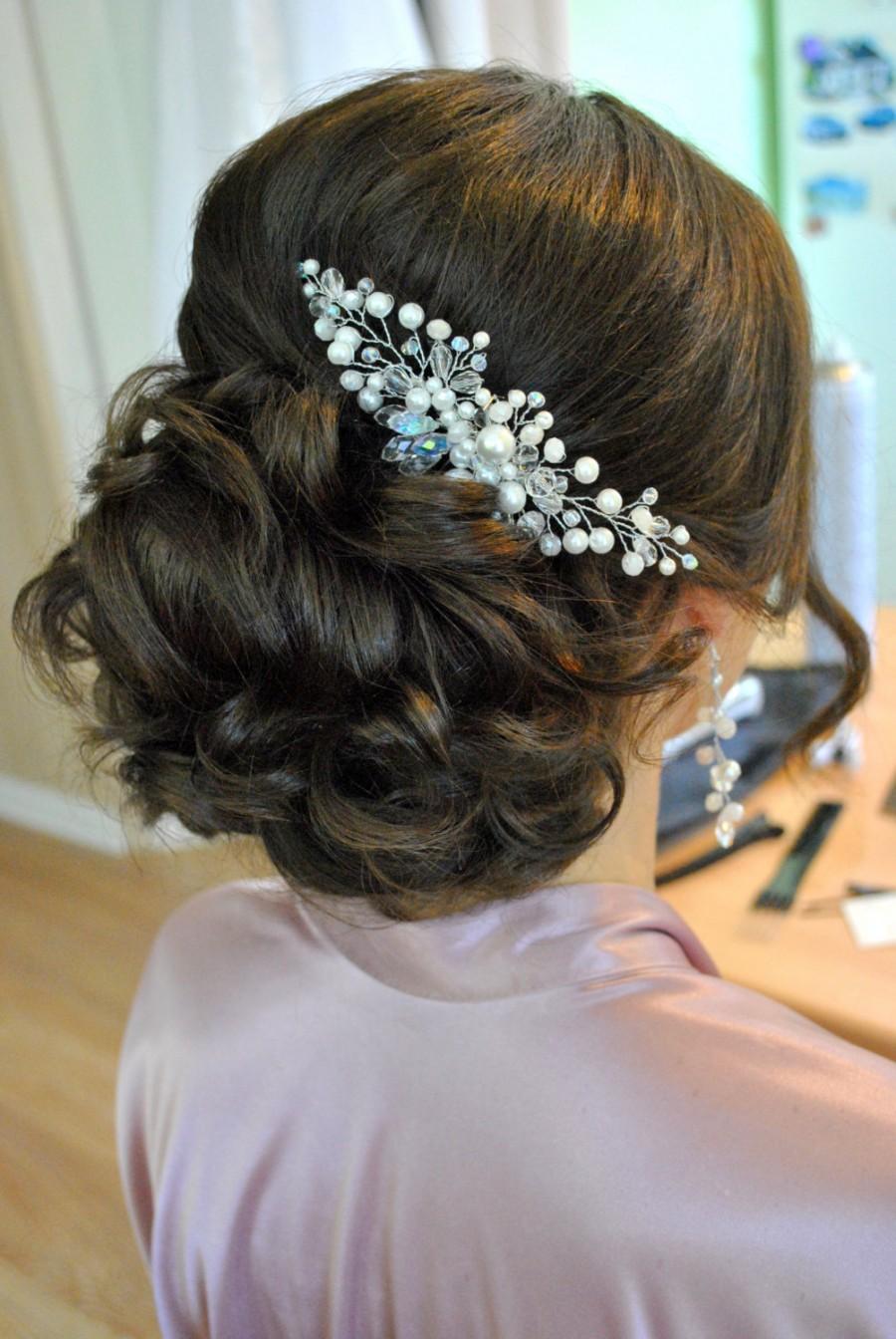 زفاف - Bridal Hair Comb, Bridal Headpiece, Comb for Bride, Hair wedding accessory, Wedding Hair Comb Bridal Hair Accessories Pearl Comb, hair piece