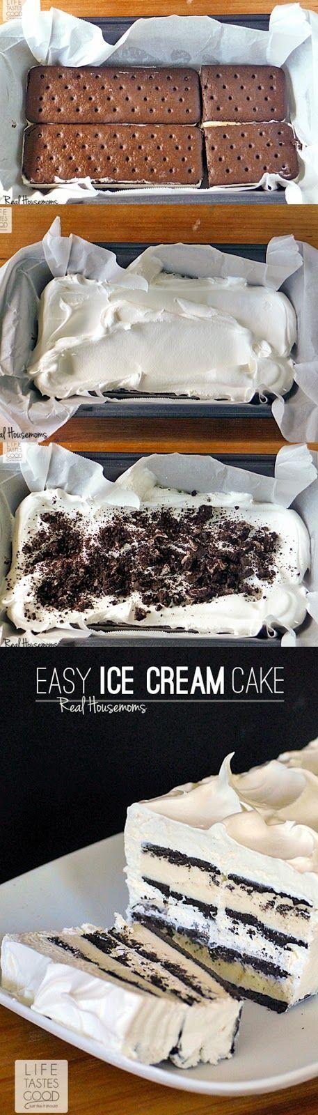 Свадьба - Easy Ice Cream Sandwich Cake